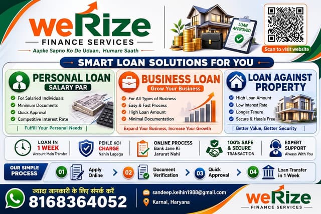 SALARY PERSON LOAN / BUSINESS LOAN /PROPERTY LOAN